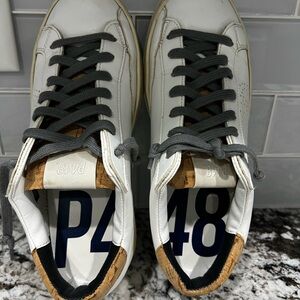 P448 Woman’s White and Gray Sneakers